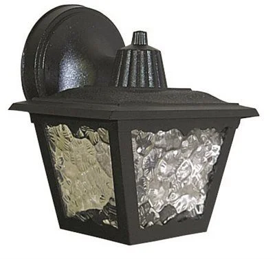 Track lighting for accentuating artworksOutdoor Wall Lantern Black 7 X 7-5/8 Inch  Uses (1) 60-Watt Medium Base Lamp