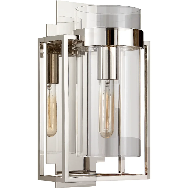 Track lighting with swivel heads for precise aimingPresidio Caged Small Sconce