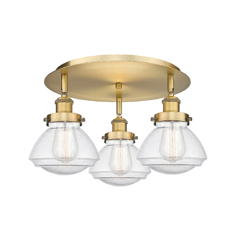 Industrial Task Lighting for Precision WorkstationsDowntown Urban Three Light Flush Mount Industrial Task Lighting for Precision WorkstationsDowntown Urban Three Light Flush Mount