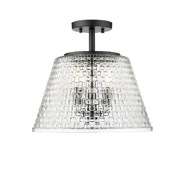 Industrial Lighting with High CRI (Color Rendering Index) for True Color PerceptionSaben Three Light Semi-Flush Mount Industrial Lighting with High CRI (Color Rendering Index) for True Color PerceptionSaben Three Light Semi-Flush Mount
