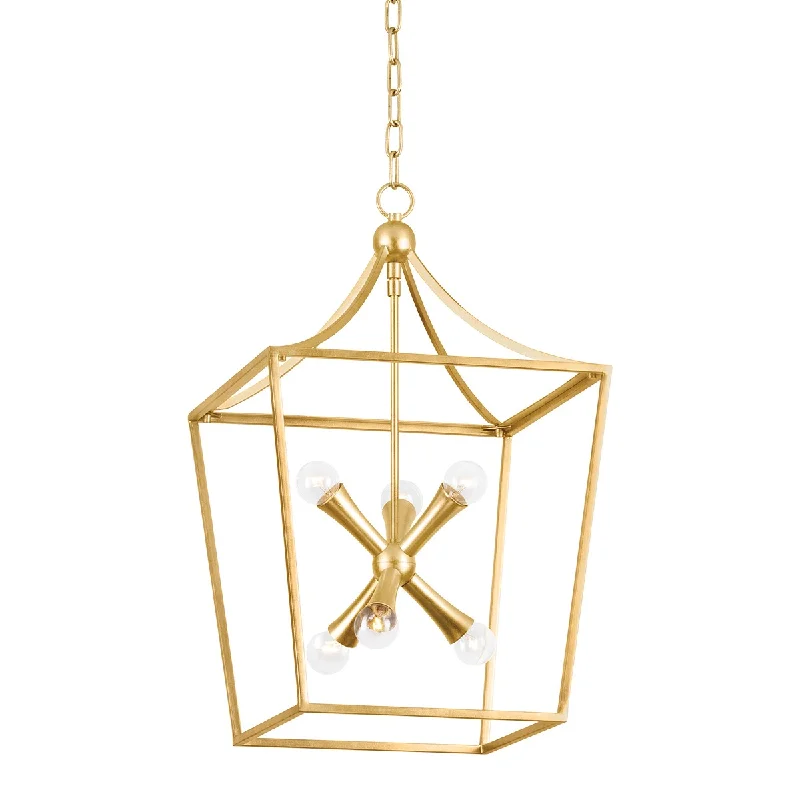 Industrial Lighting for Furniture FactoriesKendall Six Light Lantern