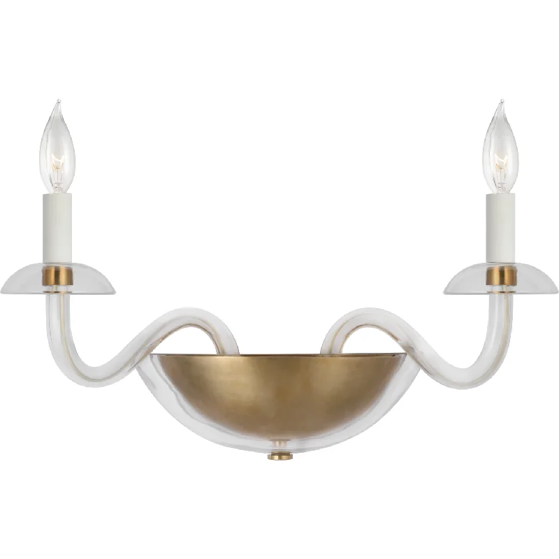 Track lighting with motion - sensor capabilitiesBrigitte Small Double Sconce