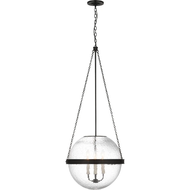 White track lighting for a clean lookReese 18" Globe Pendant