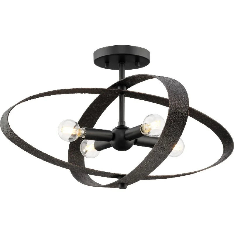 Waterproof Industrial Lighting for Wet AreasAllegheny Four Light Semi-Flush Mount