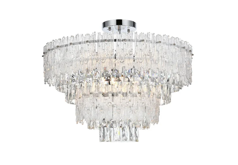 Industrial Lighting for Electronics ManufacturingEmilia Eight Light Flush Mount