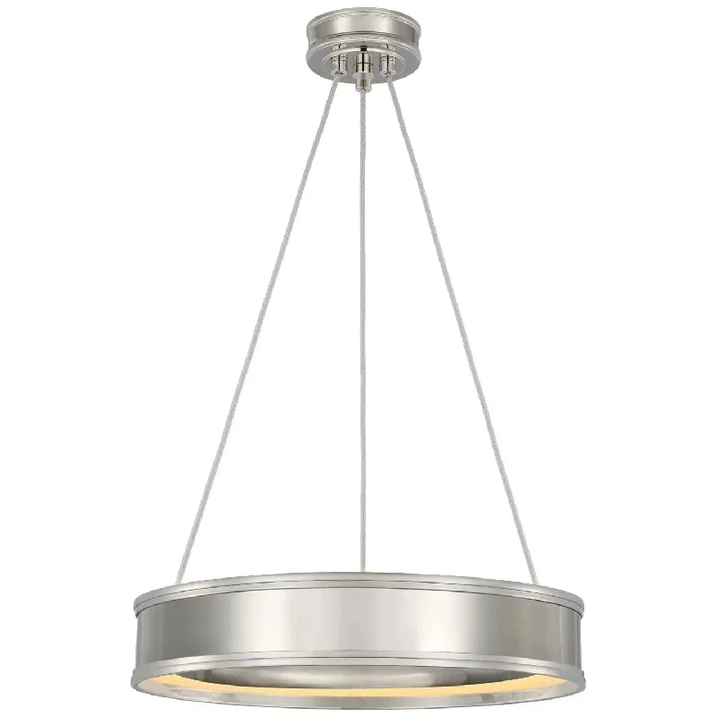 Track lighting with colored glass accentsConnery Ring Chandelier by Visual Comfort Signature | QUICK SHIP