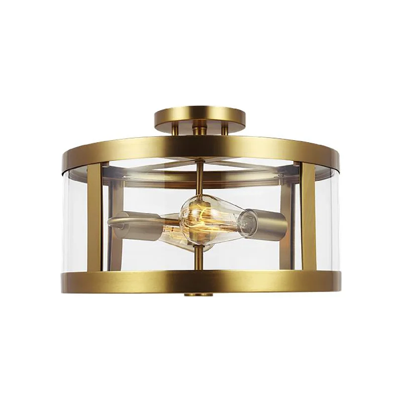 Track lighting with frosted glass shadesHarrow Semi-Flush Mount Ceiling Light