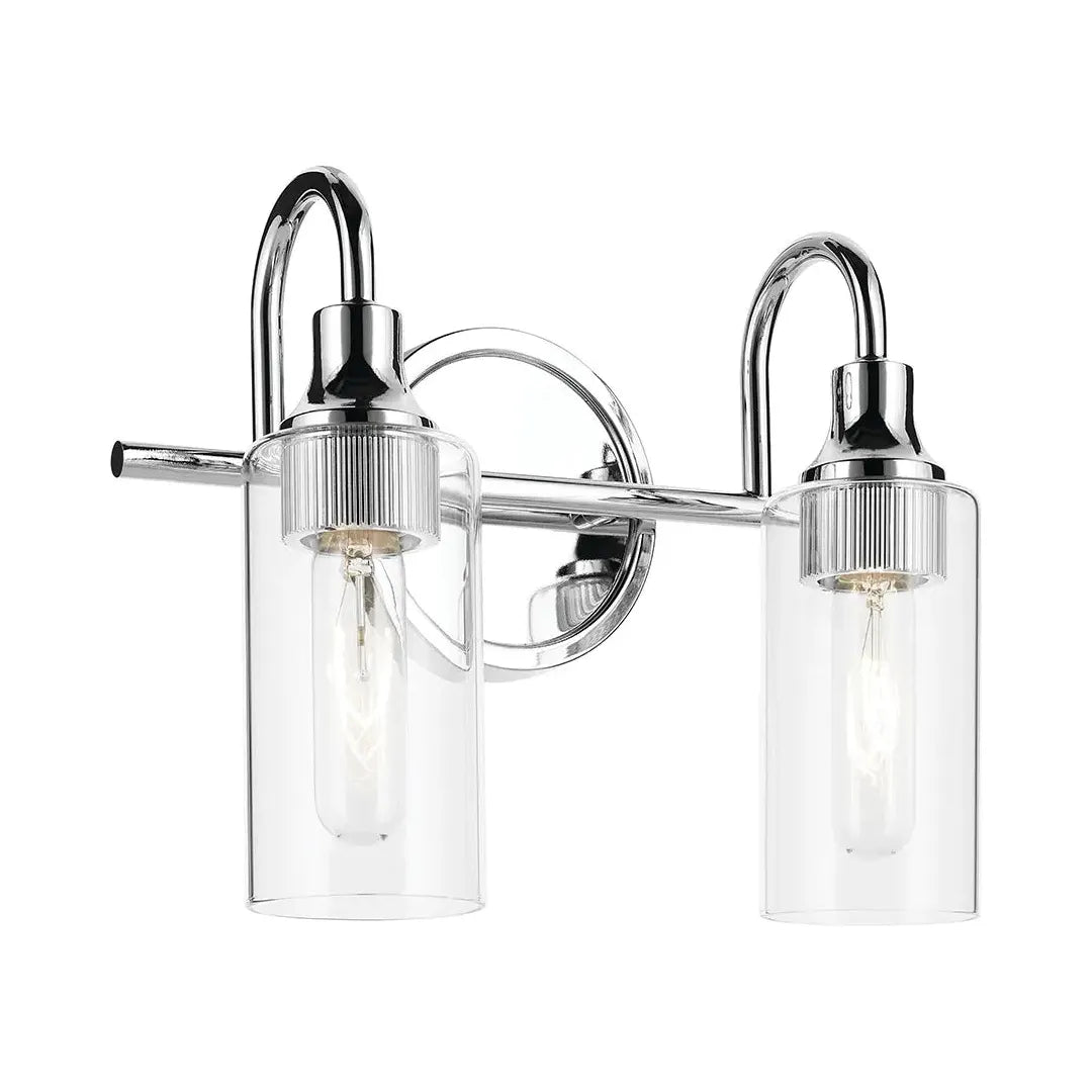 Track lighting with frosted glass shadesKavi 12.5" 2-Light Vanity Light