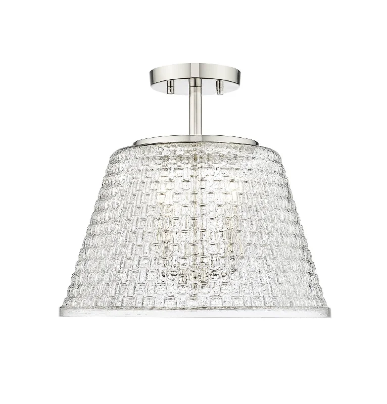 Industrial Pendant Lighting for Machine ShopsSaben Three Light Semi-Flush Mount