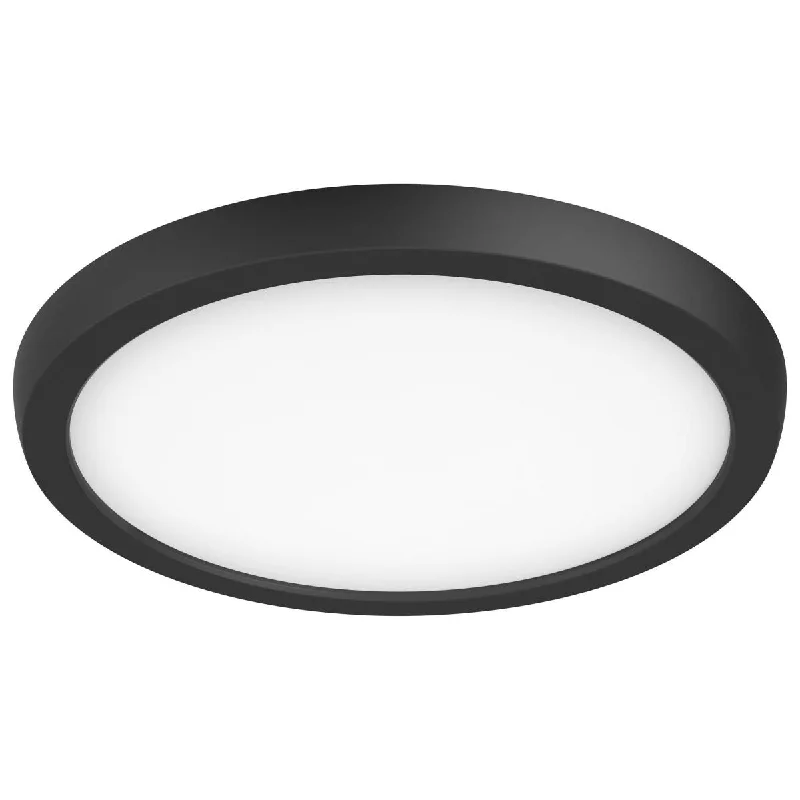 Industrial Emergency Lighting for Safety in FactoriesBlink 9 in. LED Round Disk Light 13W Selectable CCT Black Finish Industrial Emergency Lighting for Safety in FactoriesBlink 9 in. LED Round Disk Light 13W Selectable CCT Black Finish