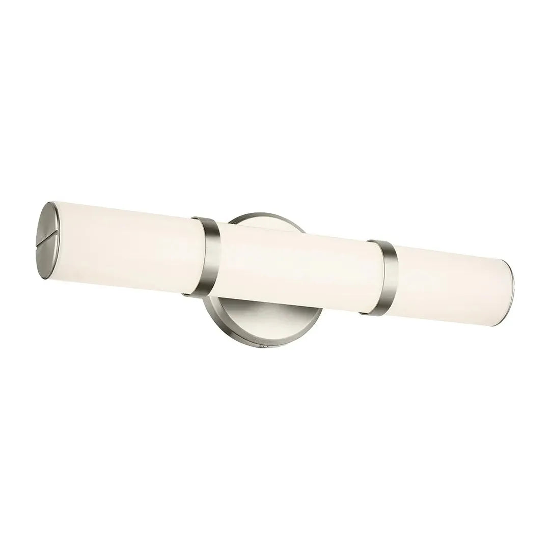 Track lighting with colored glass accentsRosh 18" Small LED Bath Bar