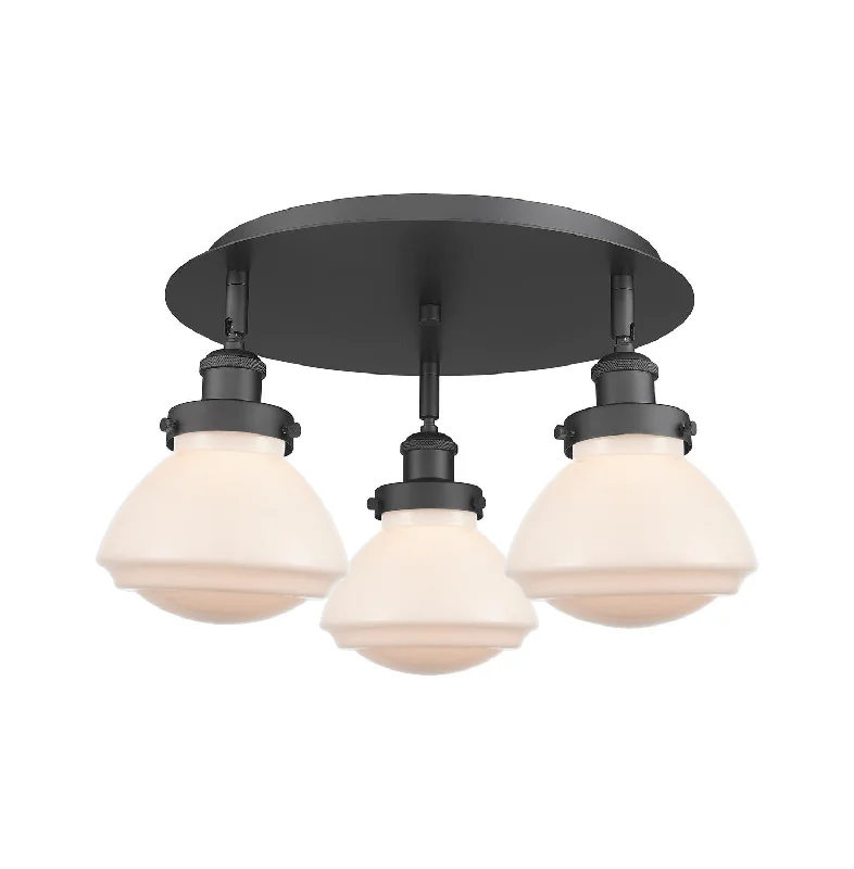 Industrial Lighting for Pharmaceutical ManufacturingDowntown Urban Three Light Flush Mount Industrial Lighting for Pharmaceutical ManufacturingDowntown Urban Three Light Flush Mount