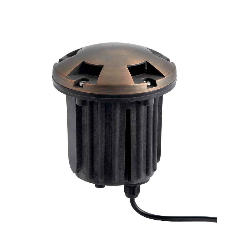 Industrial Lighting for Textile Mills12V Beacon Landscape In-Ground Light Brass