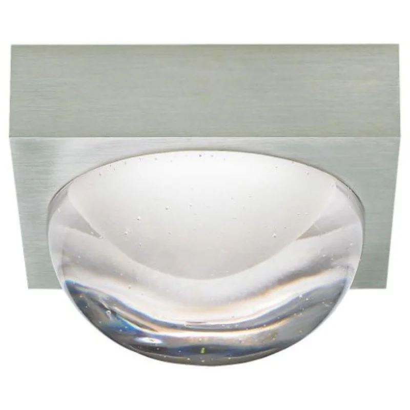 Corrosion - Resistant Industrial Lighting for Coastal FactoriesSphere 5 in. LED Flush Mount Light Satin Nickel Finish Corrosion - Resistant Industrial Lighting for Coastal FactoriesSphere 5 in. LED Flush Mount Light Satin Nickel Finish
