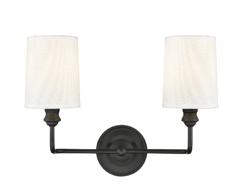 Dust - Resistant Industrial Lighting for Dirty WorkspacesLeena Two Light Vanity