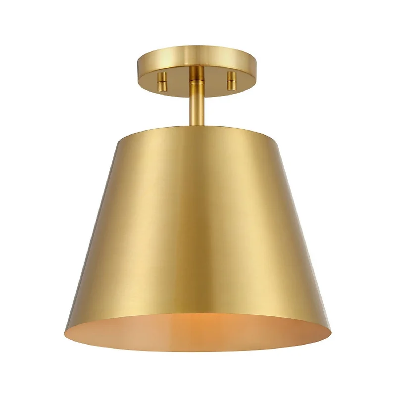 Low - Bay Industrial Lighting Fixtures for Small FactoriesOne Light Semi-Flush Mount Low - Bay Industrial Lighting Fixtures for Small FactoriesOne Light Semi-Flush Mount