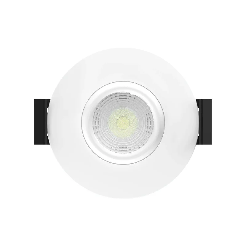 Industrial Pendant Lighting for Machine Shops2" Gimbal Canless LED Downlight, 400lm, Selectable 2700K to 5000K, 38° Spot, Smooth Trim