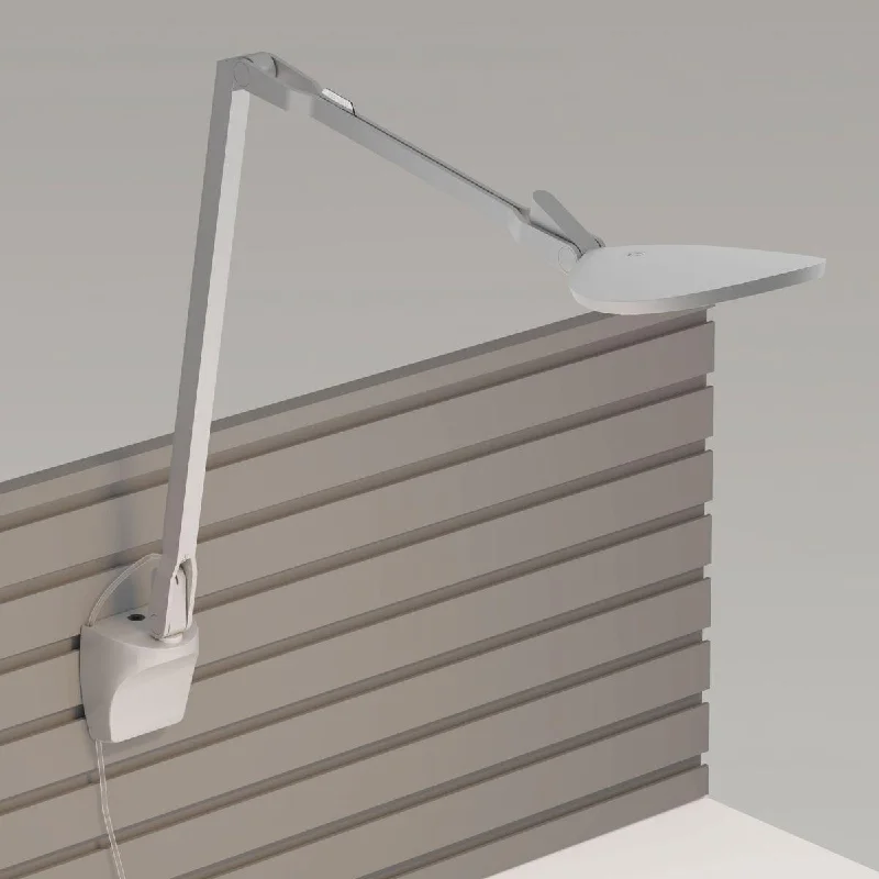 Shock - Resistant Industrial Lighting for Vibrating Machinery AreasSplitty Reach Contemporary LED Neutral White Plug In Wall Lamp Silver Slatwall mount Shock - Resistant Industrial Lighting for Vibrating Machinery AreasSplitty Reach Contemporary LED Neutral White Plug In Wall Lamp Silver Slatwall mount