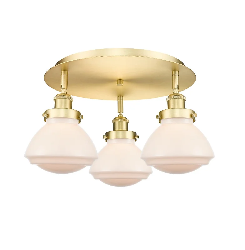 Industrial Wall - Mounted Lighting for Workshop WallsDowntown Urban Three Light Flush Mount Industrial Wall - Mounted Lighting for Workshop WallsDowntown Urban Three Light Flush Mount