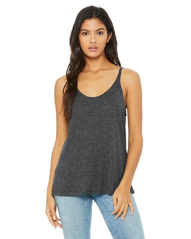 Bella+Canvas Ladies Slouchy Tank | Dk Grey Hthr