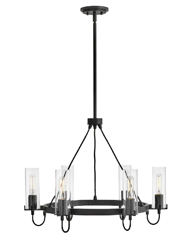 Chandeliers with Frosted Glass for a Softer Light DiffusionChandeliers with Frosted Glass for a Softer Light DiffusionMedium Chandelier - Ryden - 37855BK Chandeliers with Frosted Glass for a Softer Light DiffusionChandeliers with Frosted Glass for a Softer Light DiffusionMedium Chandelier - Ryden - 37855BK