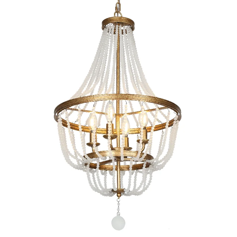 Victorian - Inspired Chandeliers with Ornate DetailsVictorian - Inspired Chandeliers with Ornate Details4-Light Wood Beads Chandeliers Victorian - Inspired Chandeliers with Ornate DetailsVictorian - Inspired Chandeliers with Ornate Details4-Light Wood Beads Chandeliers