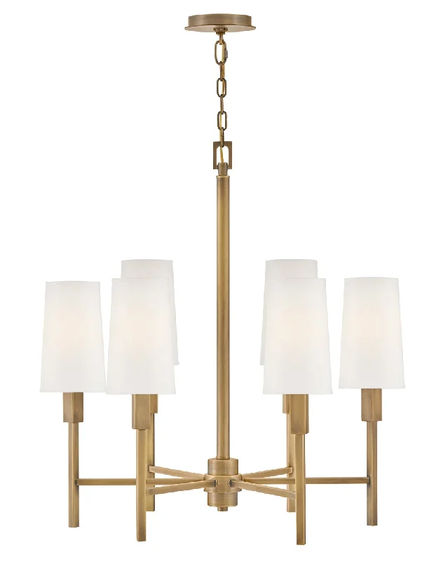 Chandeliers with Clear Crystal for a Sparkling EffectChandeliers with Clear Crystal for a Sparkling EffectMedium Chandelier - Fenwick - 46455HB Chandeliers with Clear Crystal for a Sparkling EffectChandeliers with Clear Crystal for a Sparkling EffectMedium Chandelier - Fenwick - 46455HB
