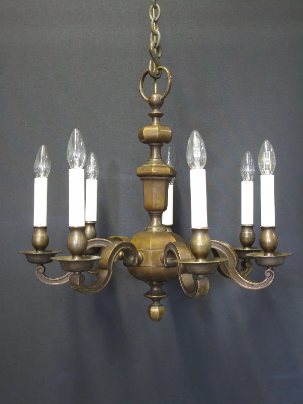Large Chandeliers for Grand Halls and FoyersLarge Chandeliers for Grand Halls and Foyers7-Arm Cast Brass Chandelier, CA. 1920 Large Chandeliers for Grand Halls and FoyersLarge Chandeliers for Grand Halls and Foyers7-Arm Cast Brass Chandelier, CA. 1920