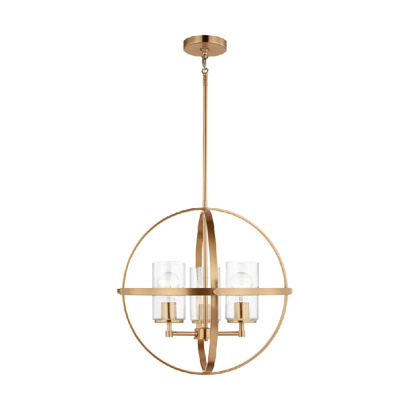 Chandeliers with Sputnik - Style Design for a Futuristic VibeChandeliers with Sputnik - Style Design for a Futuristic VibeAlturas indoor dimmable 3-light single tier chandelier in satin brass with spherical steel frame and Chandeliers with Sputnik - Style Design for a Futuristic VibeChandeliers with Sputnik - Style Design for a Futuristic VibeAlturas indoor dimmable 3-light single tier chandelier in satin brass with spherical steel frame and