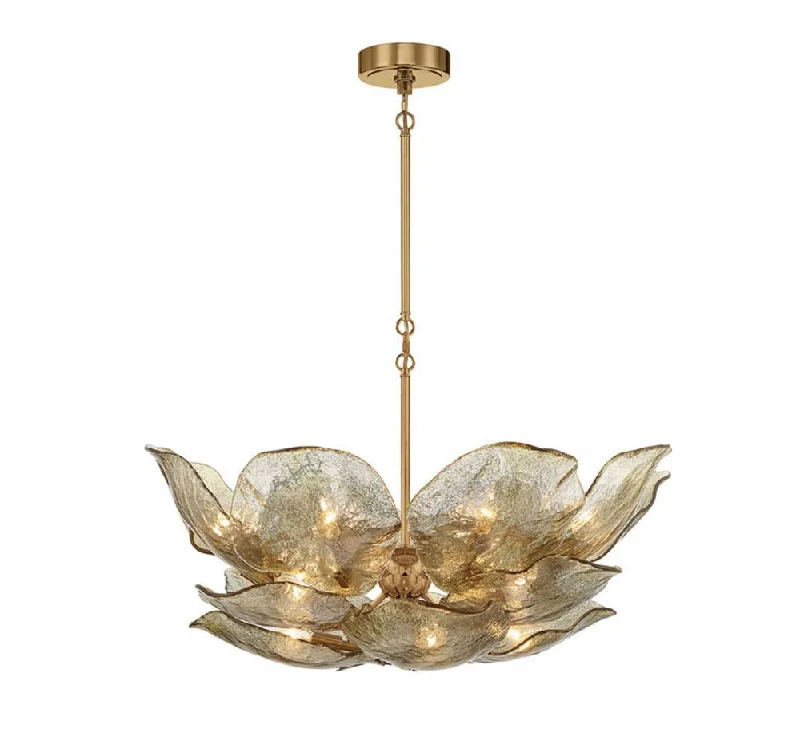 Chandeliers with Clear Crystal for a Sparkling EffectChandeliers with Clear Crystal for a Sparkling EffectCorato, 16 Light Chandelier, Brushed Brass Chandeliers with Clear Crystal for a Sparkling EffectChandeliers with Clear Crystal for a Sparkling EffectCorato, 16 Light Chandelier, Brushed Brass