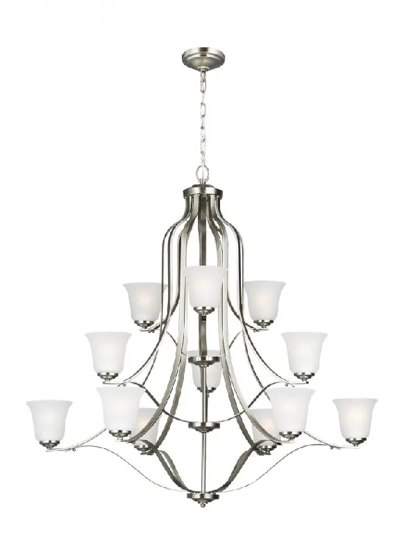 Mid - Century Modern Chandeliers for Vintage AppealMid - Century Modern Chandeliers for Vintage AppealEmmons traditional 12-light indoor dimmable ceiling chandelier pendant light in brushed nickel silve Mid - Century Modern Chandeliers for Vintage AppealMid - Century Modern Chandeliers for Vintage AppealEmmons traditional 12-light indoor dimmable ceiling chandelier pendant light in brushed nickel silve