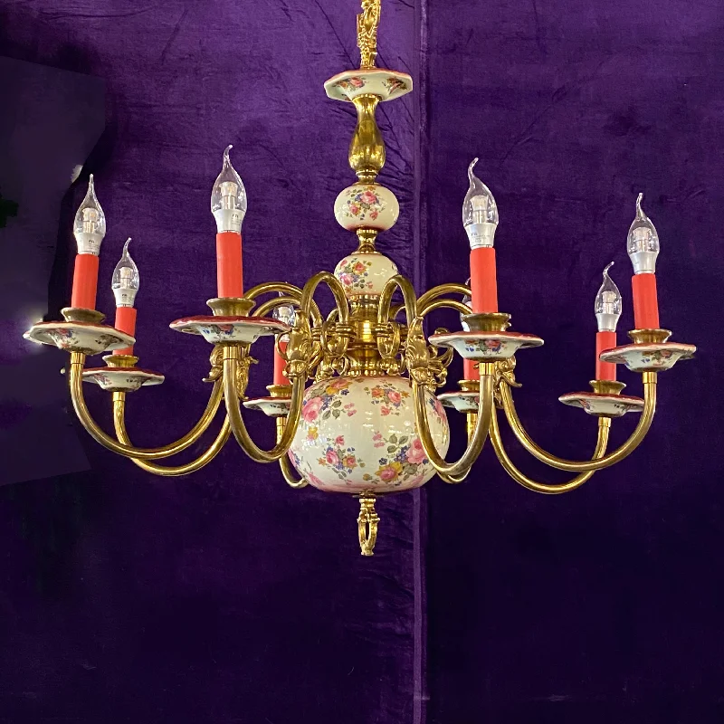 Chandeliers with Metal Frames in Black FinishChandeliers with Metal Frames in Black FinishGlorious Large Delft Chandelier Chandeliers with Metal Frames in Black FinishChandeliers with Metal Frames in Black FinishGlorious Large Delft Chandelier