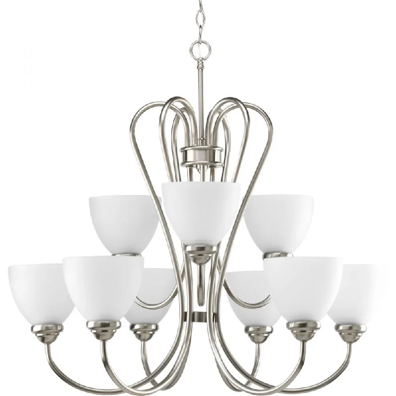 Chandeliers with Metal Frames in Black FinishChandeliers with Metal Frames in Black FinishHeart Collection Nine-Light Brushed Nickel Etched Glass Farmhouse Chandelier Light Chandeliers with Metal Frames in Black FinishChandeliers with Metal Frames in Black FinishHeart Collection Nine-Light Brushed Nickel Etched Glass Farmhouse Chandelier Light
