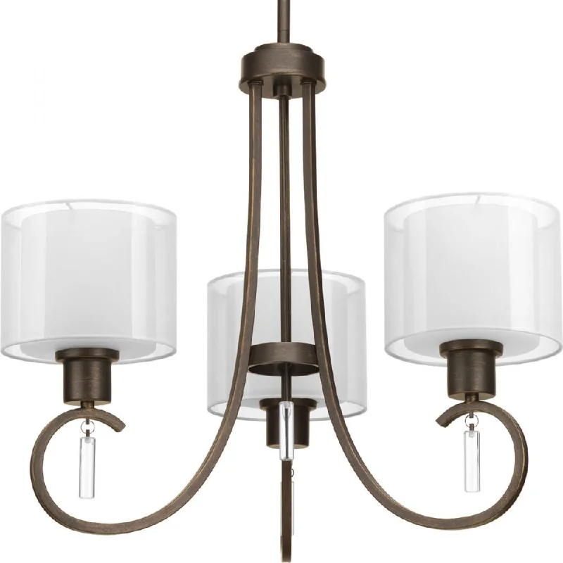 Chandeliers with Multiple Lights for Maximum IlluminationChandeliers with Multiple Lights for Maximum IlluminationInvite Collection Three-Light Antique Bronze White Silk Mylar Shade New Traditional Chandelier Ligh Chandeliers with Multiple Lights for Maximum IlluminationChandeliers with Multiple Lights for Maximum IlluminationInvite Collection Three-Light Antique Bronze White Silk Mylar Shade New Traditional Chandelier Ligh
