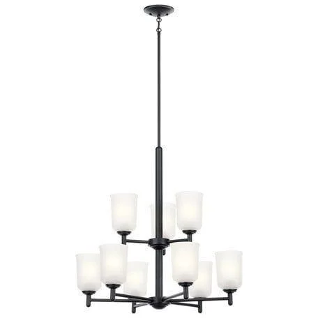 Ceiling - Mounted Chandeliers for Standard CeilingsCeiling - Mounted Chandeliers for Standard CeilingsShailene 26.5" 9-Light 2-Tier Chandelier Ceiling - Mounted Chandeliers for Standard CeilingsCeiling - Mounted Chandeliers for Standard CeilingsShailene 26.5" 9-Light 2-Tier Chandelier