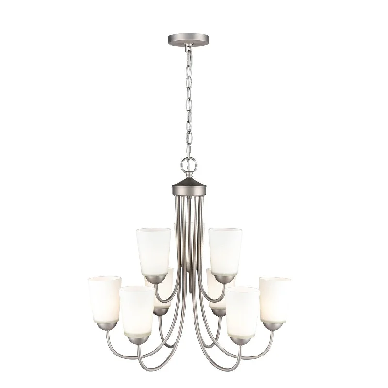 Chandeliers with Adjustable Height for Custom InstallationChandeliers with Adjustable Height for Custom InstallationMillennium Lighting Ivey Lake 9 Light Chandelier in Multiple finishes with Frosted Glass Shades Chandeliers with Adjustable Height for Custom InstallationChandeliers with Adjustable Height for Custom InstallationMillennium Lighting Ivey Lake 9 Light Chandelier in Multiple finishes with Frosted Glass Shades