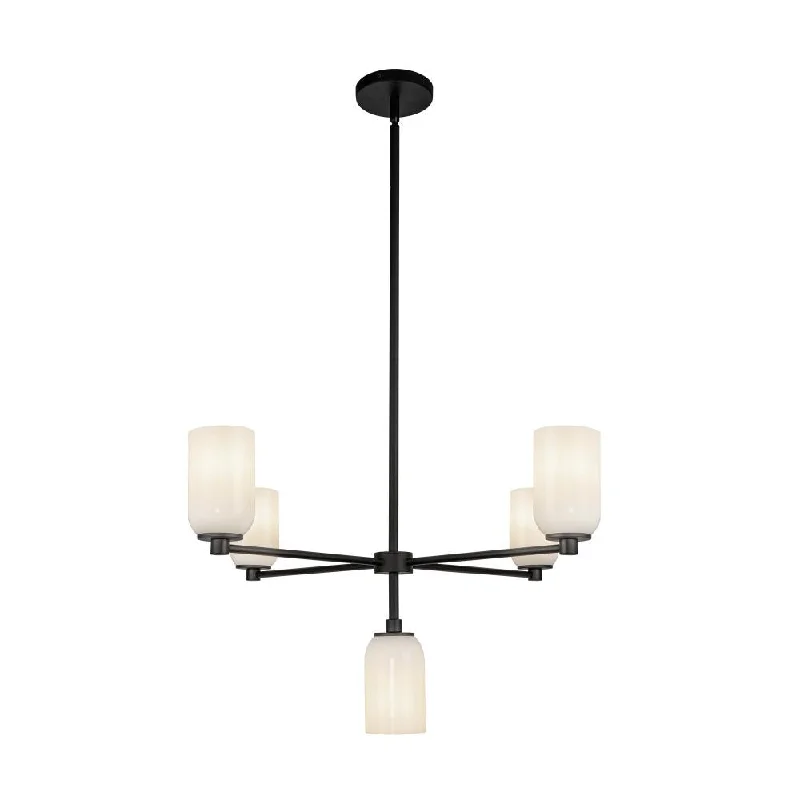 Mid - Century Modern Chandeliers for Vintage AppealMid - Century Modern Chandeliers for Vintage AppealNola 31-in Black/Glossy Opal Glass 5 Lights Chandelier Mid - Century Modern Chandeliers for Vintage AppealMid - Century Modern Chandeliers for Vintage AppealNola 31-in Black/Glossy Opal Glass 5 Lights Chandelier