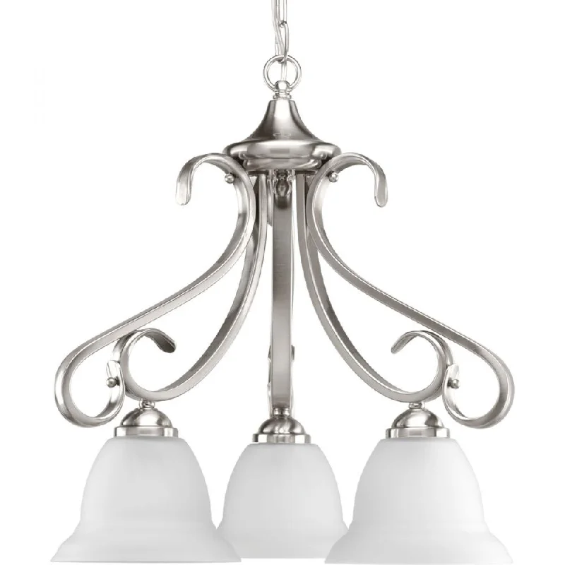 Chandeliers with Dimmable Lights for Ambiance ControlChandeliers with Dimmable Lights for Ambiance ControlP4405-09 3-100W MED DN LT CHAND Chandeliers with Dimmable Lights for Ambiance ControlChandeliers with Dimmable Lights for Ambiance ControlP4405-09 3-100W MED DN LT CHAND