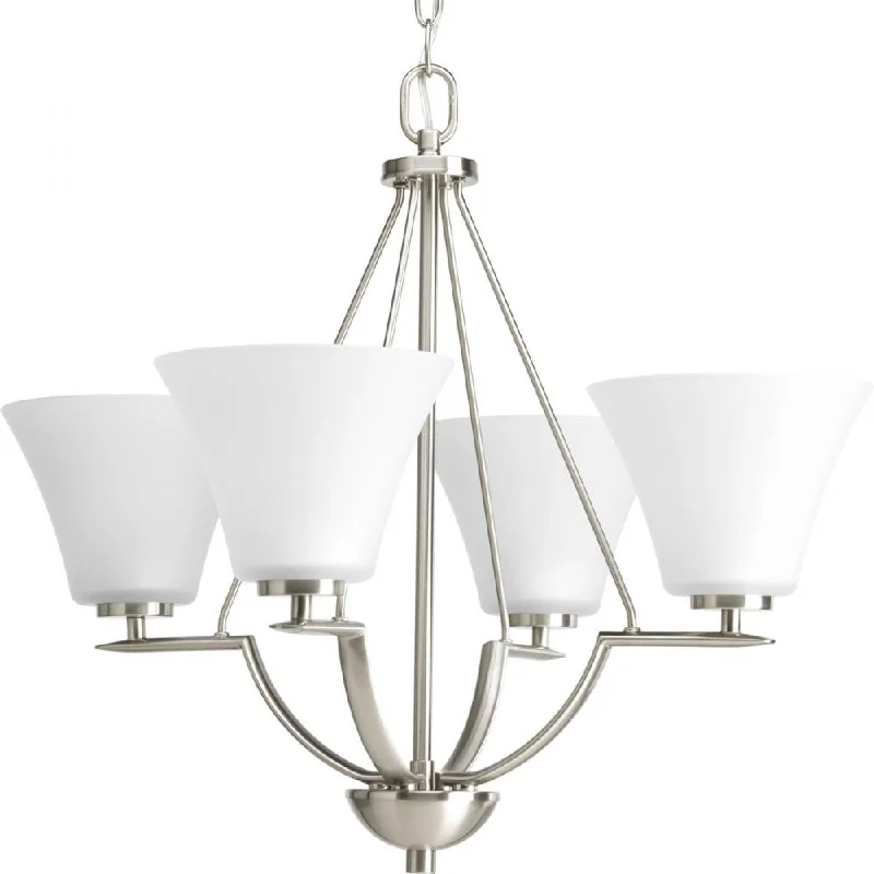 Mid - Century Modern Chandeliers for Vintage AppealMid - Century Modern Chandeliers for Vintage AppealP4622-09 4-100W MED Chandelier Mid - Century Modern Chandeliers for Vintage AppealMid - Century Modern Chandeliers for Vintage AppealP4622-09 4-100W MED Chandelier