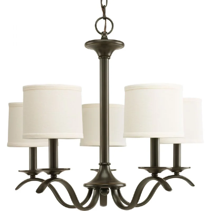 Chandeliers with Metal Frames in Copper FinishChandeliers with Metal Frames in Copper FinishP4635-20 5-60W CAND Chandelier