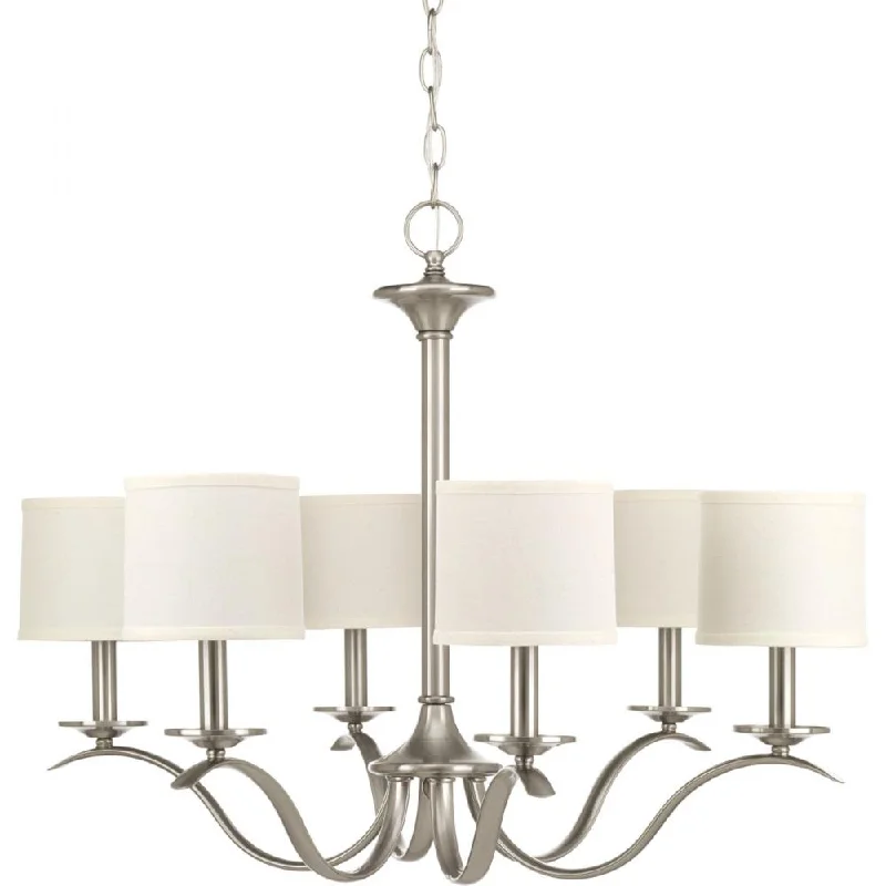 Chandeliers with Metal Frames in Gold FinishChandeliers with Metal Frames in Gold FinishP4739-09 6-60W CAND Chandelier Chandeliers with Metal Frames in Gold FinishChandeliers with Metal Frames in Gold FinishP4739-09 6-60W CAND Chandelier