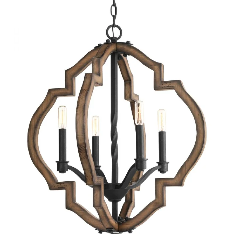 Chandeliers with Metal Frames in Copper FinishChandeliers with Metal Frames in Copper FinishP4766-71 4-60W CAND Chandelier Chandeliers with Metal Frames in Copper FinishChandeliers with Metal Frames in Copper FinishP4766-71 4-60W CAND Chandelier