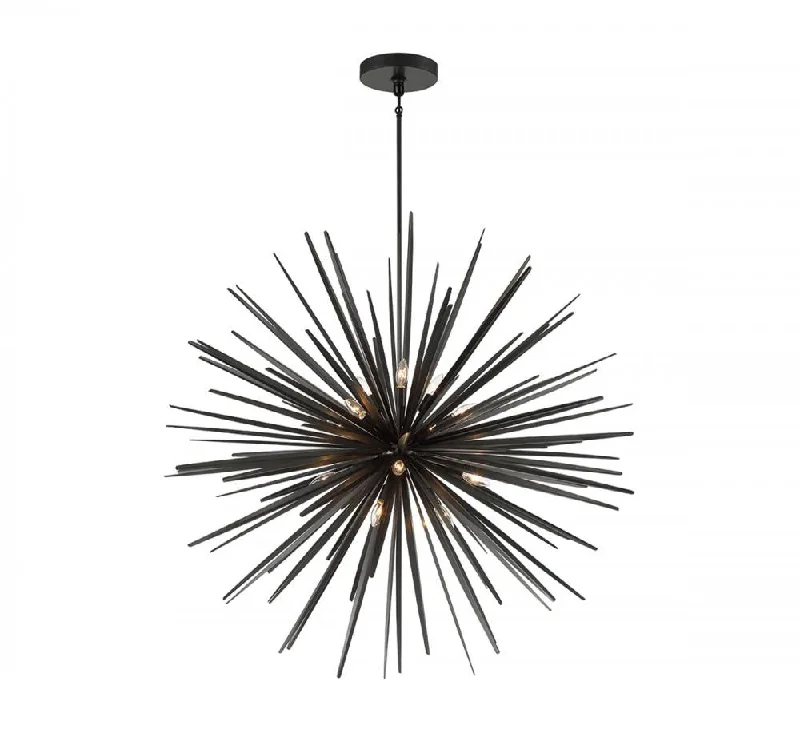 Chandeliers with Colored Glass for a Splash of ColorChandeliers with Colored Glass for a Splash of ColorTrapani, 14 Light Chandelier, Metallic Black Chandeliers with Colored Glass for a Splash of ColorChandeliers with Colored Glass for a Splash of ColorTrapani, 14 Light Chandelier, Metallic Black