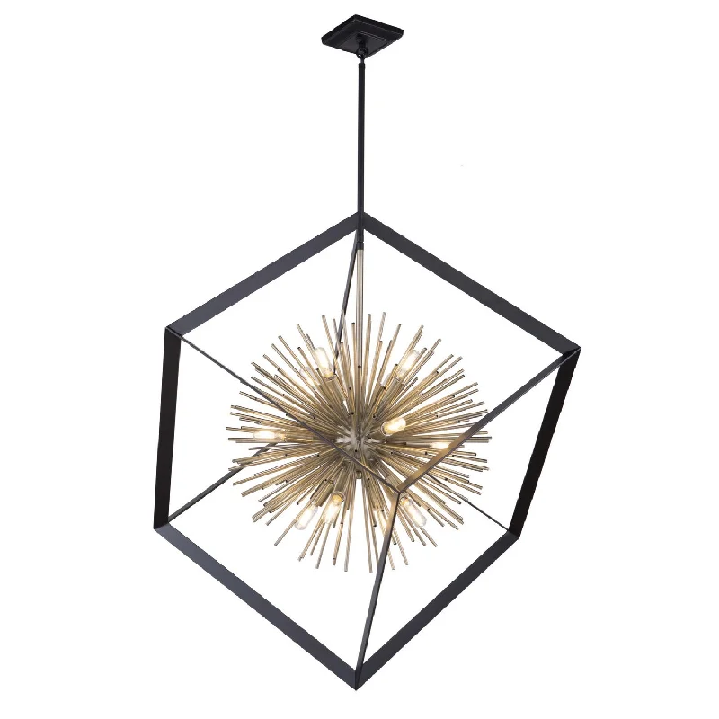 Industrial Style Ceiling Lights with Exposed Bulbs and Metal CagesIndustrial Style Ceiling Lights with Exposed Bulbs and Metal CagesArtcraft Sunburst AC11441 Pendant Light - Matte Black & Satin Brass Industrial Style Ceiling Lights with Exposed Bulbs and Metal CagesIndustrial Style Ceiling Lights with Exposed Bulbs and Metal CagesArtcraft Sunburst AC11441 Pendant Light - Matte Black & Satin Brass