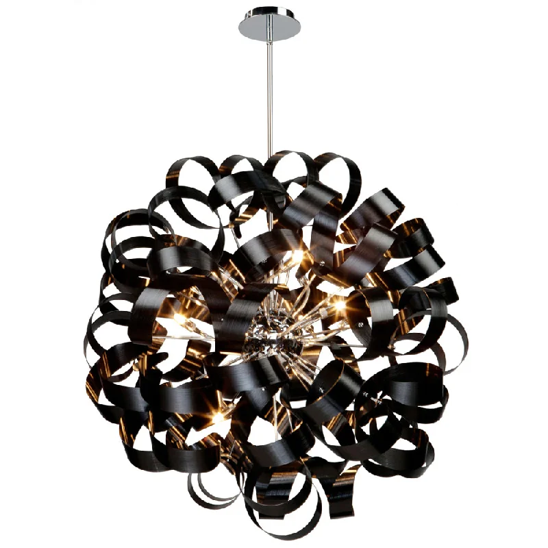 Mediterranean - Style Ceiling Lights with Terra - Cotta and Ceramic DetailsMediterranean - Style Ceiling Lights with Terra - Cotta and Ceramic DetailsArtcraft Bel Air AC602BK Pendant Light - Metallic Black