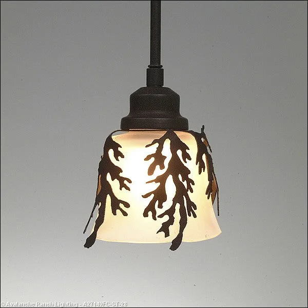 Mediterranean - Style Ceiling Lights with Terra - Cotta and Ceramic DetailsMediterranean - Style Ceiling Lights with Terra - Cotta and Ceramic DetailsAvalanche Ranch Woodland-Cedar Bough Dark Bronze Metallic A27149FC-ST-28 Pendant Light - Dark Bronze Metallic Mediterranean - Style Ceiling Lights with Terra - Cotta and Ceramic DetailsMediterranean - Style Ceiling Lights with Terra - Cotta and Ceramic DetailsAvalanche Ranch Woodland-Cedar Bough Dark Bronze Metallic A27149FC-ST-28 Pendant Light - Dark Bronze Metallic