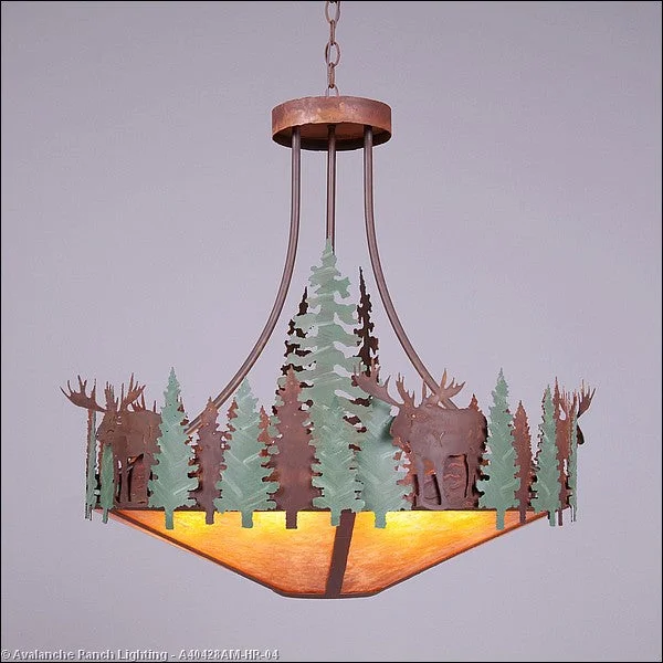 Indian - Themed Ceiling Lights with Intricate Filigree and Mirror WorkIndian - Themed Ceiling Lights with Intricate Filigree and Mirror WorkAvalanche Ranch Crestline-Moose A40428AM-HR-04 Pendant Light - Pine Green/Rust Patina Indian - Themed Ceiling Lights with Intricate Filigree and Mirror WorkIndian - Themed Ceiling Lights with Intricate Filigree and Mirror WorkAvalanche Ranch Crestline-Moose A40428AM-HR-04 Pendant Light - Pine Green/Rust Patina