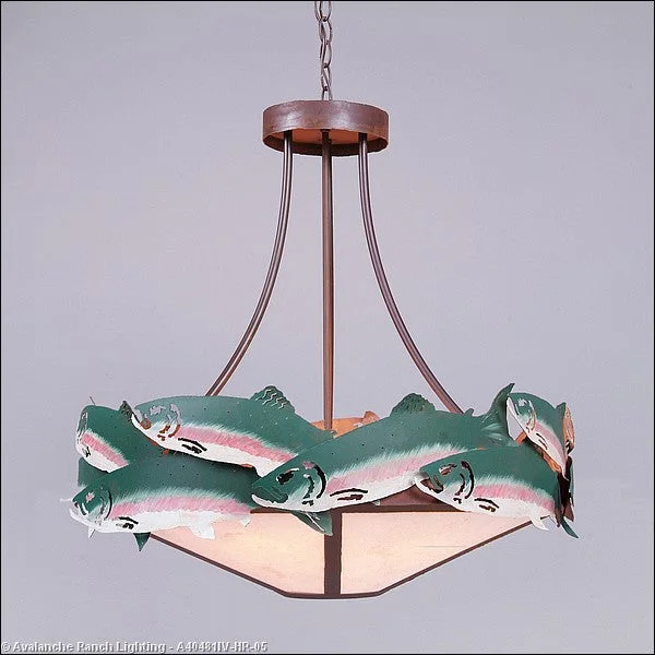 Industrial Style Ceiling Lights with Exposed Bulbs and Metal CagesIndustrial Style Ceiling Lights with Exposed Bulbs and Metal CagesAvalanche Ranch Crestline-Trout A40481IV-HR-05 Pendant Light - Fish/Rust Patina Industrial Style Ceiling Lights with Exposed Bulbs and Metal CagesIndustrial Style Ceiling Lights with Exposed Bulbs and Metal CagesAvalanche Ranch Crestline-Trout A40481IV-HR-05 Pendant Light - Fish/Rust Patina