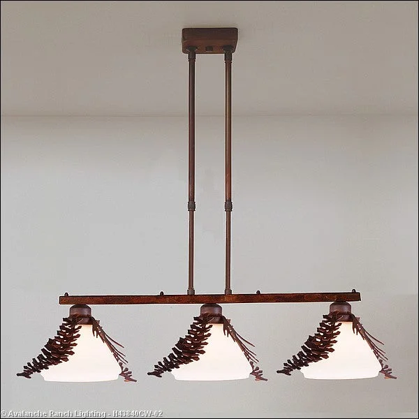 Retro Ceiling Lights Inspired by the 1950s and 1960s DesignRetro Ceiling Lights Inspired by the 1950s and 1960s DesignAvalanche Ranch Cedarwood-Spruce Cone H43840CW-02 Pendant Light - Rust Patina