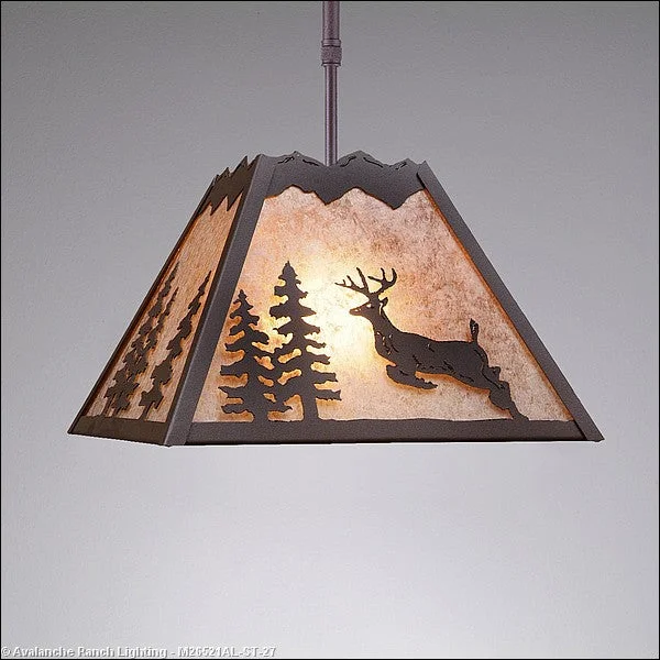 Japanese - Inspired Ceiling Lights with Shoji - Screen - like DiffusersJapanese - Inspired Ceiling Lights with Shoji - Screen - like DiffusersAvalanche Ranch Rocky Mountain-Valley Deer Rustic Brown M26521AL-ST-27 Pendant Light - Rustic Brown Japanese - Inspired Ceiling Lights with Shoji - Screen - like DiffusersJapanese - Inspired Ceiling Lights with Shoji - Screen - like DiffusersAvalanche Ranch Rocky Mountain-Valley Deer Rustic Brown M26521AL-ST-27 Pendant Light - Rustic Brown